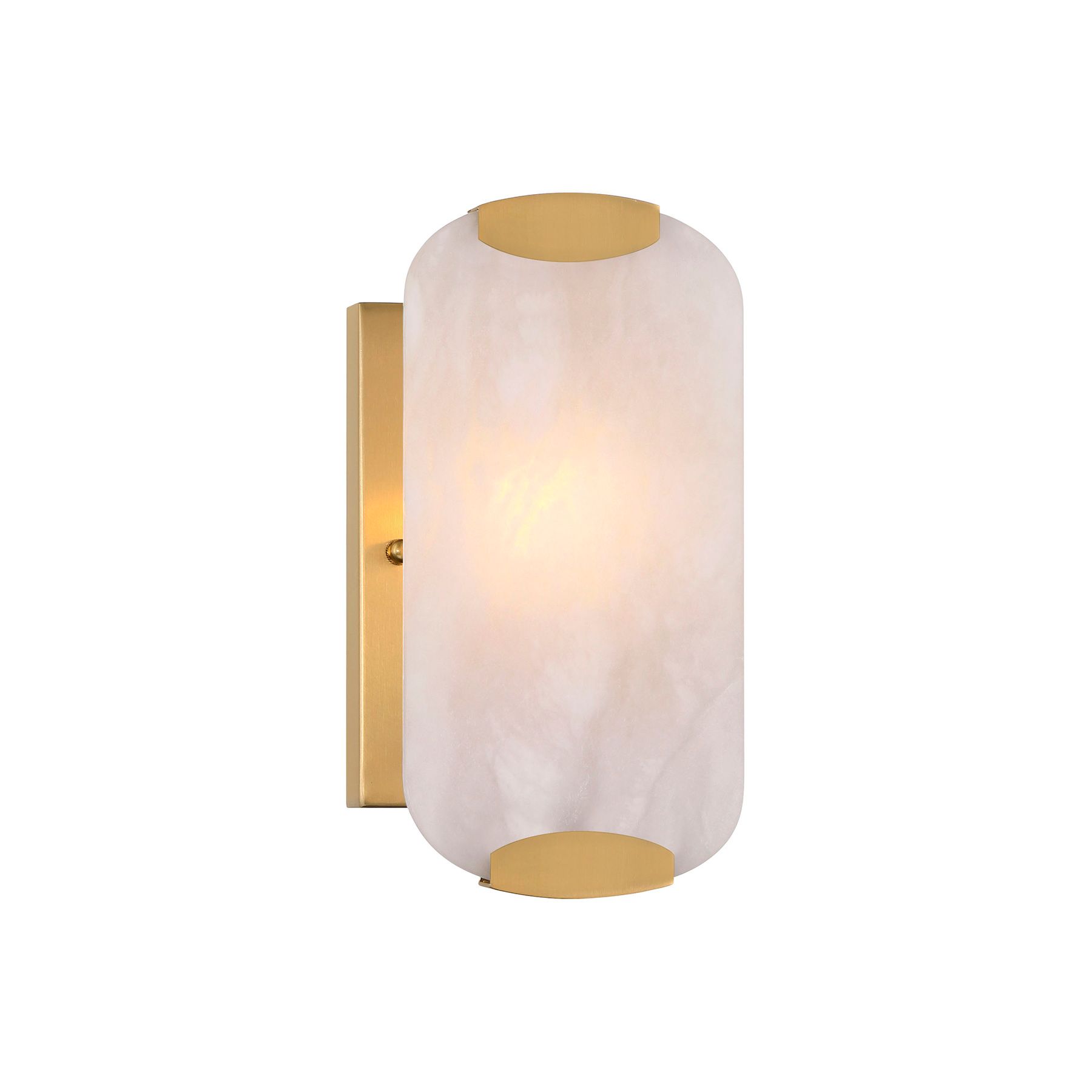 Minka Lavery Glowstone 1-Light 5-in Legacy Brass Indoor Wall Sconce