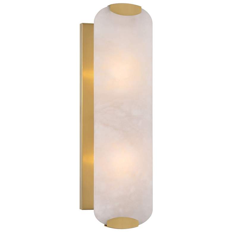 Image 1 Minka Lavery Glowstone 2-Light 5-in Legacy Brass Indoor Wall Sconce