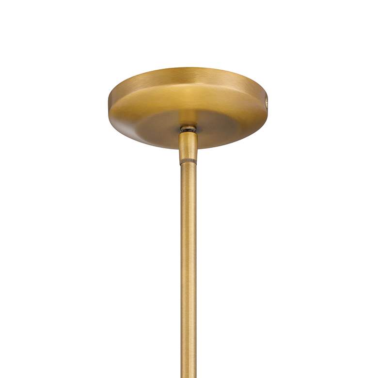 Image 4 Minka-Lavery Goldenridge 1-Light 20-in Matte Black and Brass Indoor Pendant more views