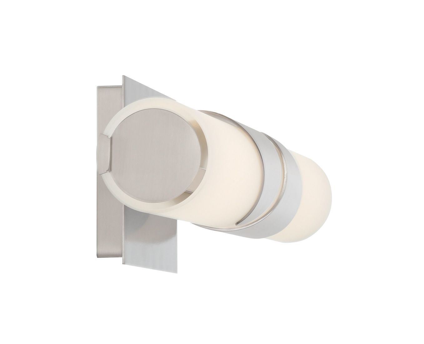 Image 3 Minka Lavery Grafton LED 24-in Brushed Nickel Vanity Light with Glass Shade more views