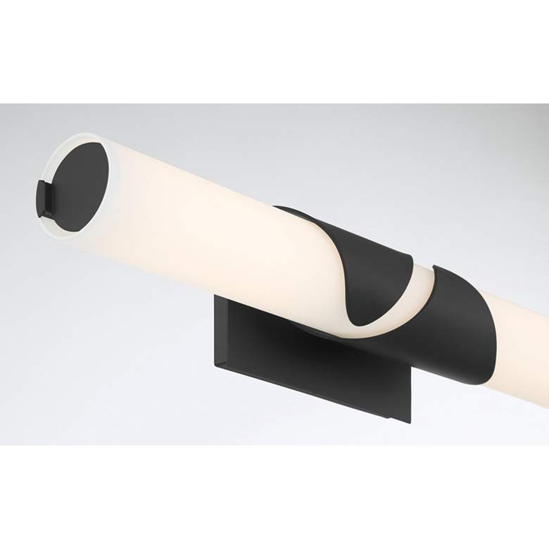 Image 4 Minka Lavery Grafton LED 24-in Dark Matte Black Indoor Vanity Light more views