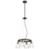 Minka Lavery Graham Ave 4-Light Smoked Iron and Brushed Nickel Chandelier