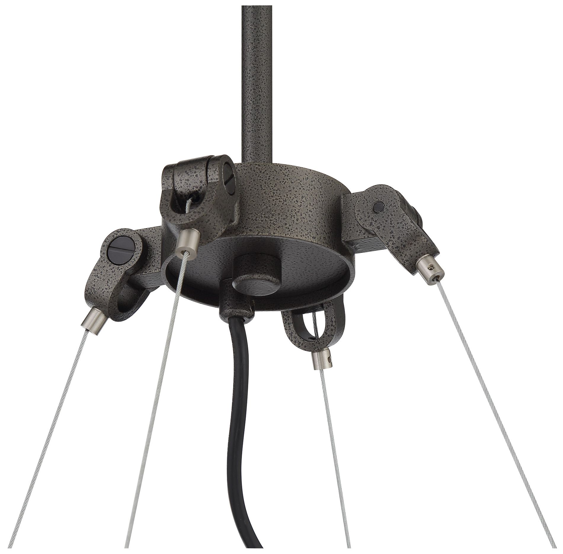 Image 4 Minka Lavery Graham Ave 4-Light Smoked Iron and Brushed Nickel Chandelier more views