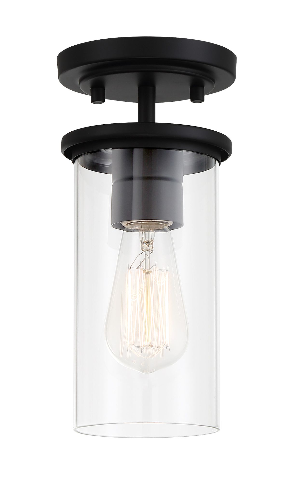 Image 2 Minka-Lavery Haisley 1-Light Coal Mini Pendant Semi Flush more views