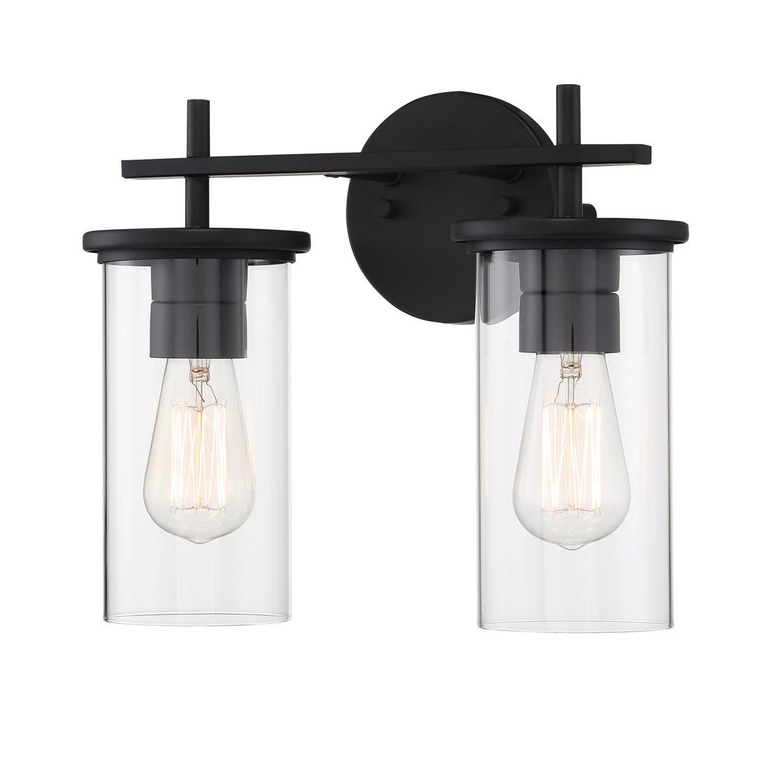 Image 3 Minka-Lavery Haisley 2-Light Coal Black Vanity Light more views