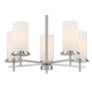 2_Minka Lavery Haisley 24" Wide 5-Light Nickel White Glass Pendant more views