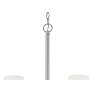3_Minka Lavery Haisley 24" Wide 5-Light Nickel White Glass Pendant more views