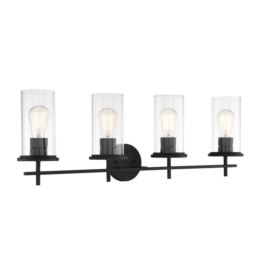Image 5 Minka-Lavery Haisley 4-Light Coal Black Vanity Light more views
