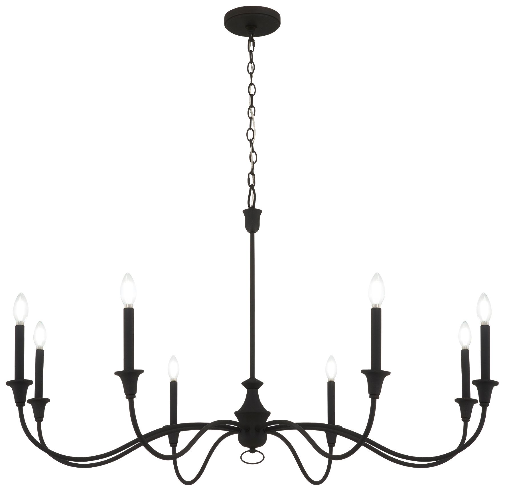 Image 2 Minka Lavery Halifax County 8-Light Textured Black Chandelier