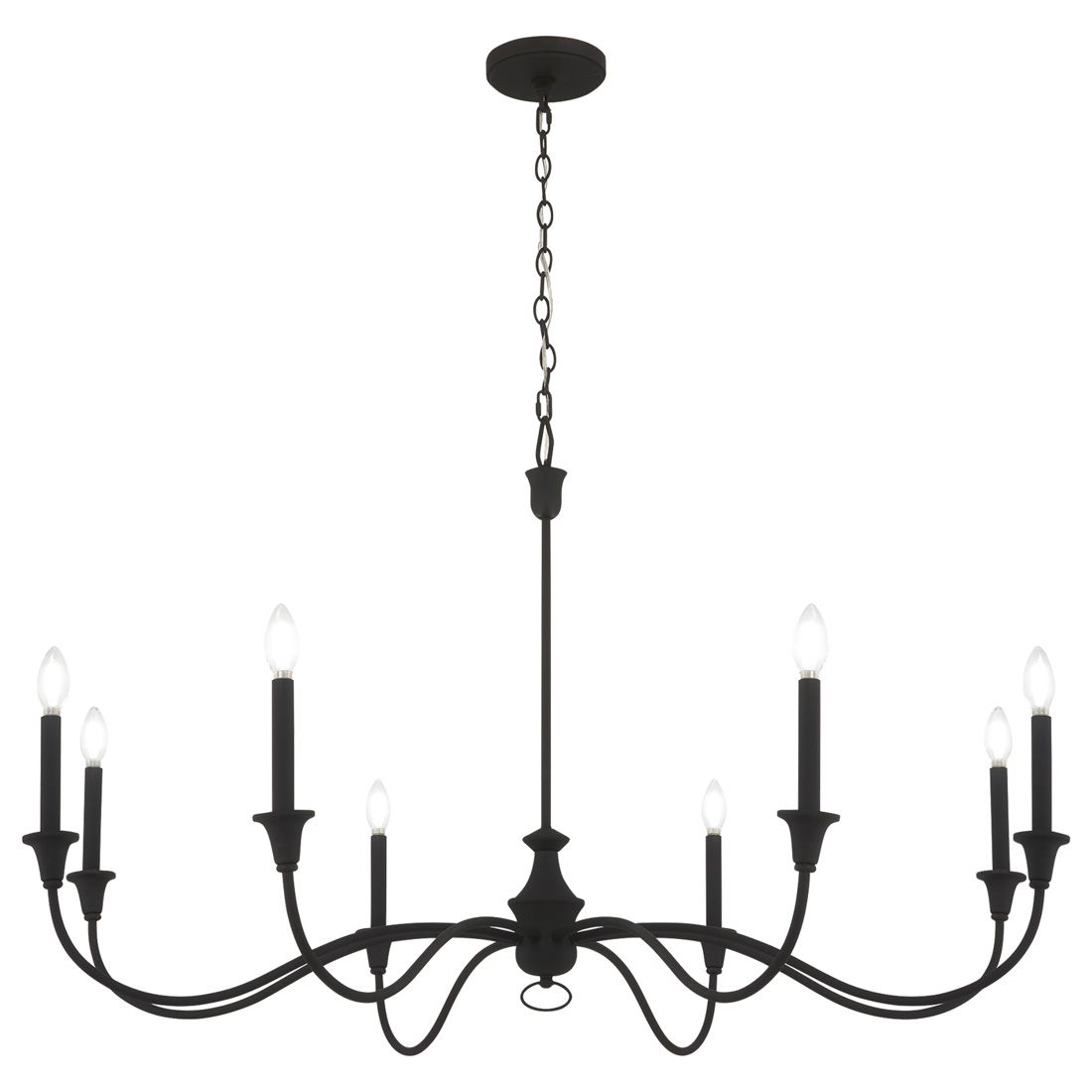 Image 7 Minka Lavery Halifax County 8-Light Textured Black Chandelier more views