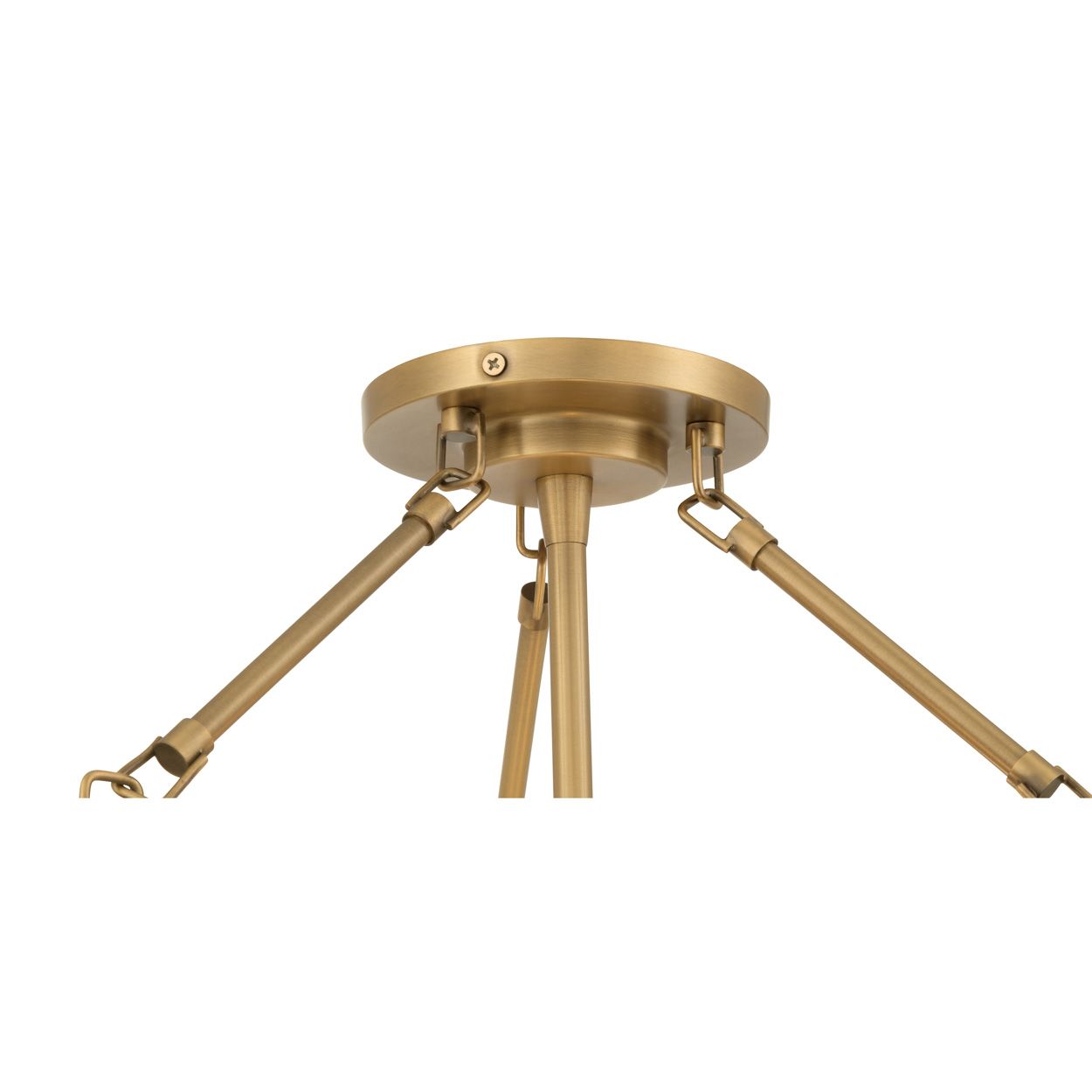 Minka Lavery Halora 3-Lt 15.25-in Legacy Brass Semi-Flush Mount with Shade