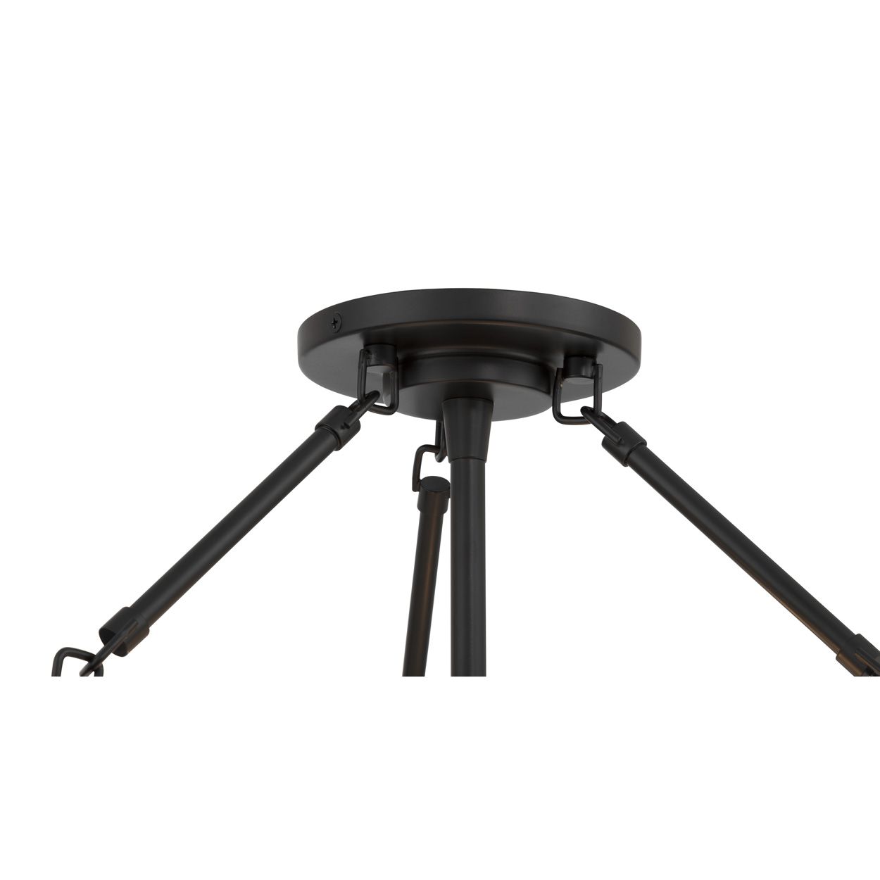 Minka Lavery Halora 3-Lt 15.25-in Matte Black Semi-Flush Mount with Shade