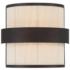 Minka Lavery Harbor Wrap 2-Light 10-in Dark Bronze and Brass Wall Sconce