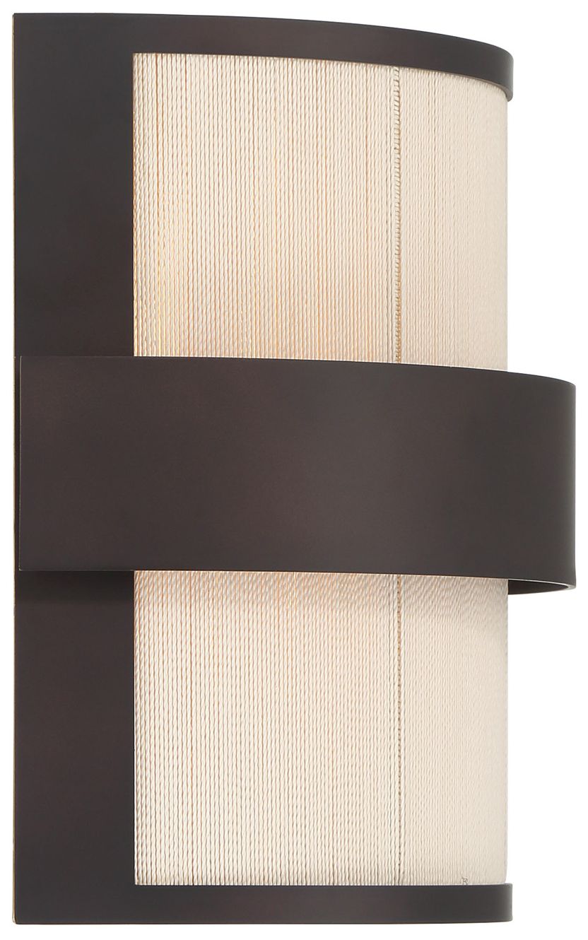 Thumbnail3 of Minka Lavery Harbor Wrap 2-Light 10-in Dark Bronze and Brass Wall Sconce more views