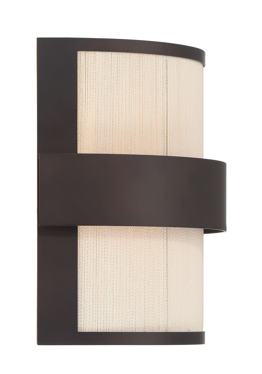 Minka Lavery Harbor Wrap 2-Light 10-in Dark Bronze and Brass Wall Sconce