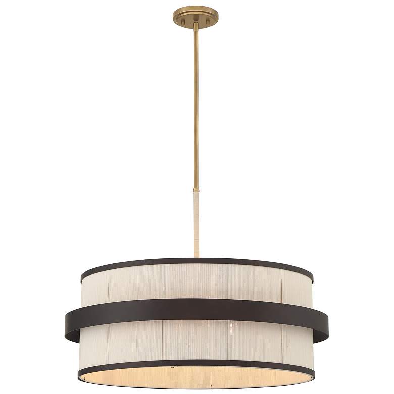 Image 1 Minka Lavery Harbor Wrap 6-Light 28-in Bronze and Brass Pending Lighting