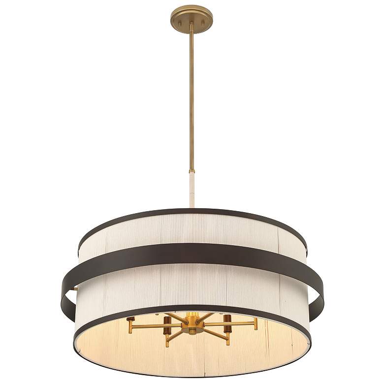 Image 5 Minka Lavery Harbor Wrap 6-Light 28-in Bronze and Brass Pending Lighting more views