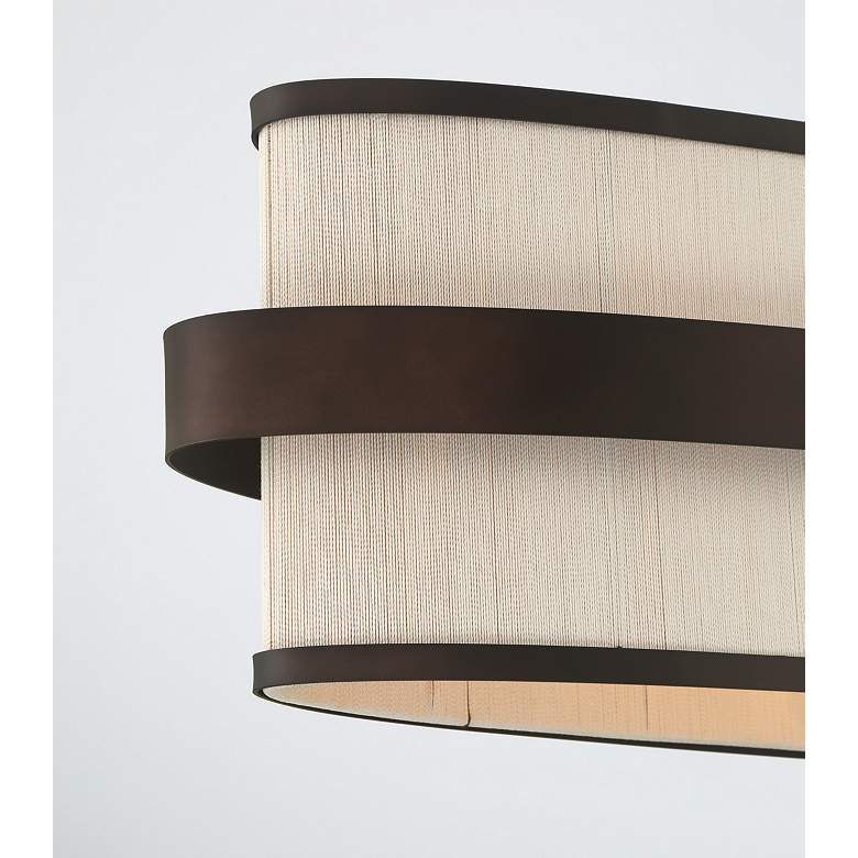 Image 5 Minka Lavery Harbor Wrap 8-Light 48-in Bronze and Brass Island Chandelier more views