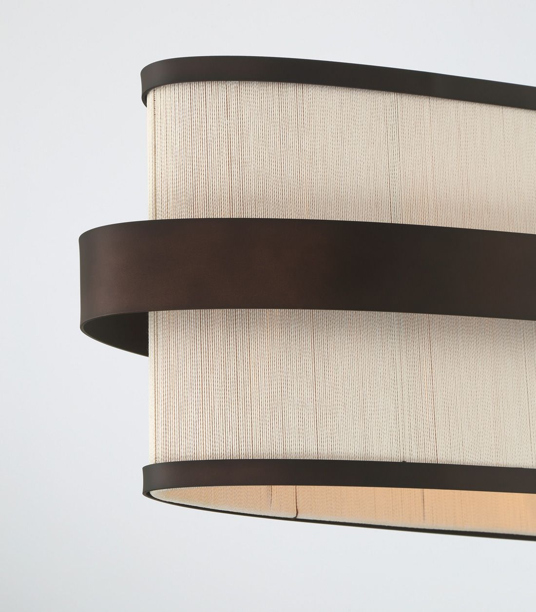 Image 5 Minka Lavery Harbor Wrap 8-Light 48-in Bronze and Brass Linear Chandelier more views