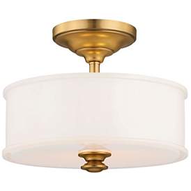 Image2 of Minka Lavery Harbour Point 13 1/2" Liberty Gold Ceiling Light