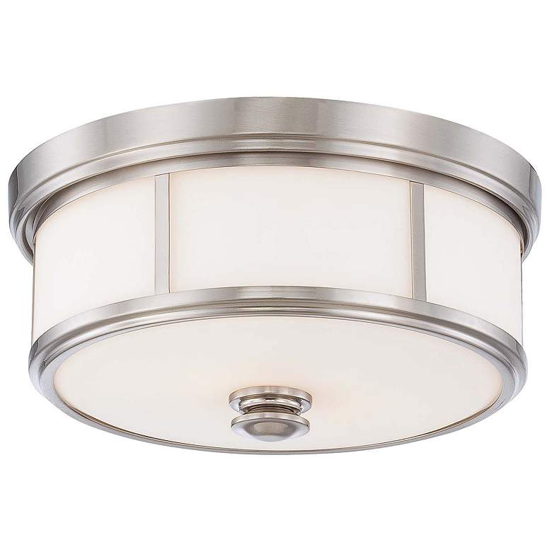 Image 2 Minka-Lavery Harbour Point 13 1/2" Wide Brushed Nickel Ceiling Light