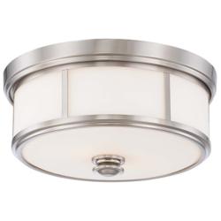 Minka-Lavery Harbour Point 13 1/2" Wide Brushed Nickel Ceiling Light