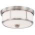 Minka-Lavery Harbour Point 13 1/2" Wide Brushed Nickel Ceiling Light