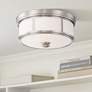 1_Minka-Lavery Harbour Point 13 1/2" Wide Brushed Nickel Ceiling Light