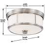 5_Minka-Lavery Harbour Point 13 1/2" Wide Brushed Nickel Ceiling Light more views