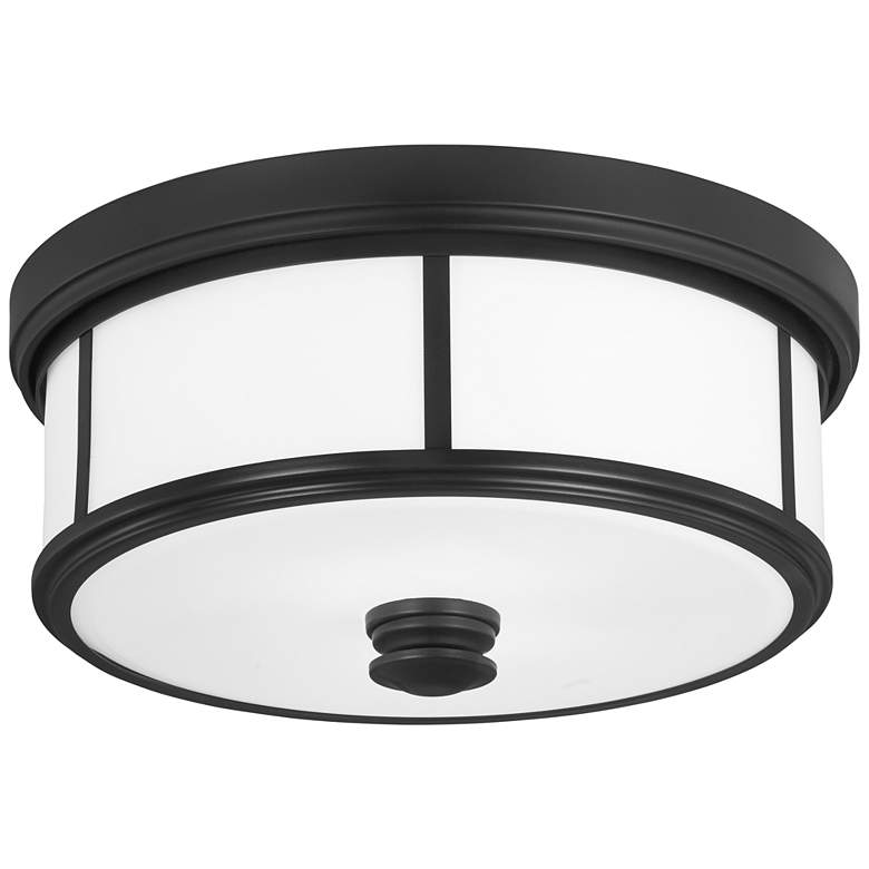 Image 2 Minka Lavery Harbour Point 13 1/2" Wide Coal and White Ceiling Light