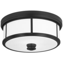 Minka Lavery Harbour Point 13 1/2" Wide Coal and White Ceiling Light