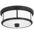 Minka Lavery Harbour Point 13 1/2" Wide Coal and White Ceiling Light