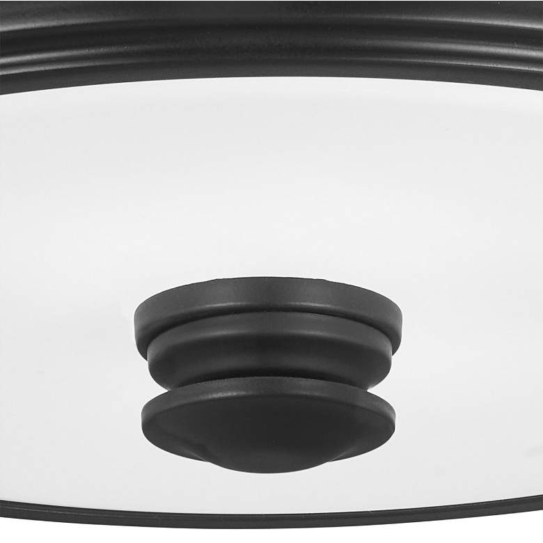 Image 4 Minka Lavery Harbour Point 13 1/2" Wide Coal and White Ceiling Light more views
