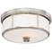 Minka Lavery Harbour Point 13 1/2" Wide Polished Nickel Ceiling Light