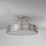 Thumbnail3 of Minka Lavery Harbour Point 19" 3-Light Brushed Nickel Ceiling Light more views