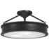 Minka Lavery Harbour Point 19" Wide 3-Light Coal Black Ceiling Light