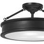 3_Minka Lavery Harbour Point 19" Wide 3-Light Coal Black Ceiling Light more views