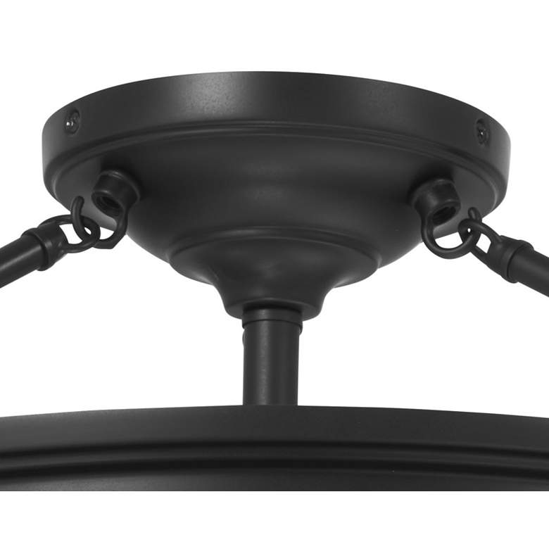 Image 4 Minka Lavery Harbour Point 19" Wide 3-Light Coal Black Ceiling Light more views