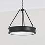 2_Minka Lavery Harbour Point 19" Wide Black Finish Pendant Light