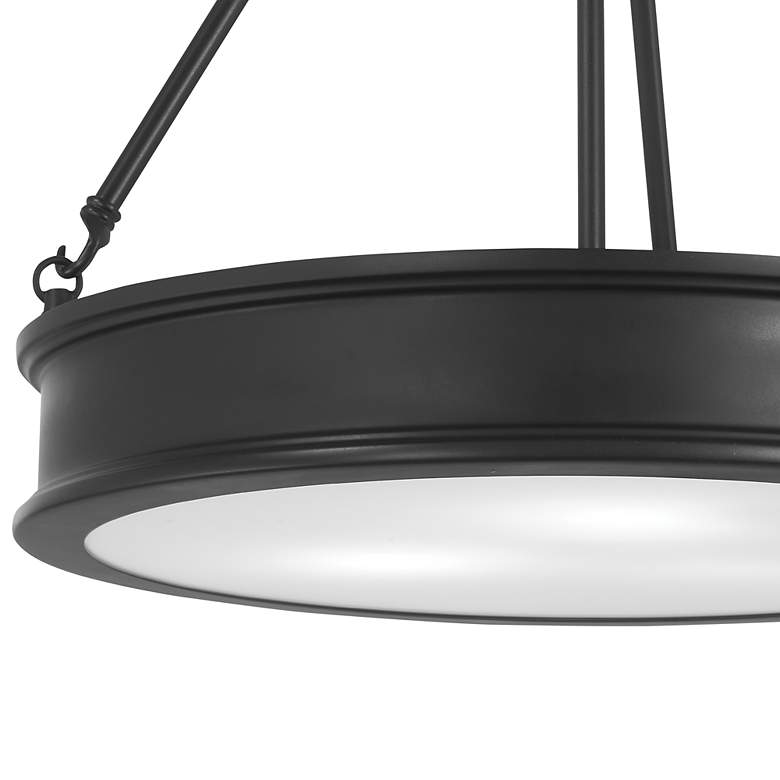 Image 4 Minka Lavery Harbour Point 19 inch Wide Black Finish Pendant Light more views