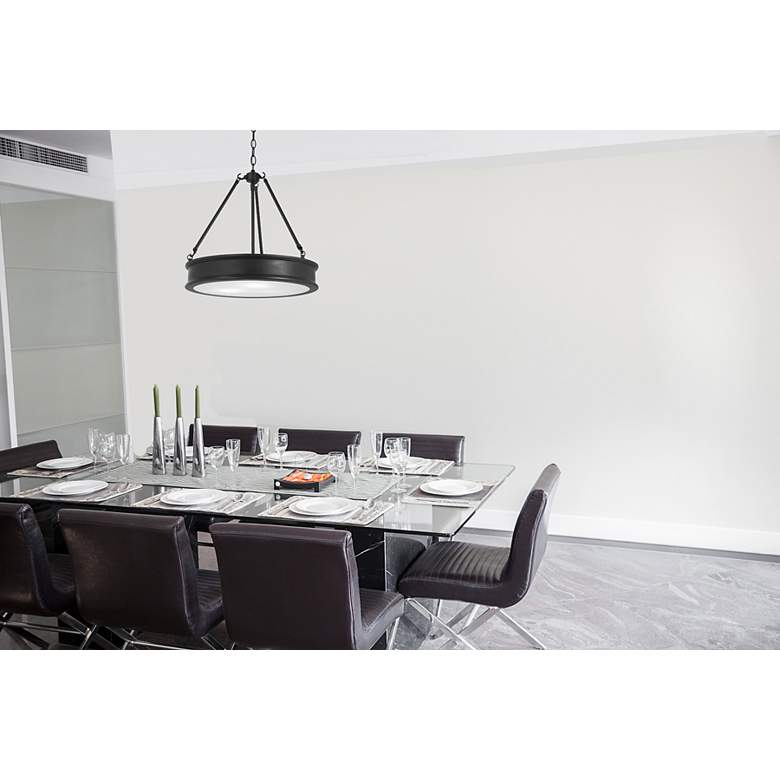 Image 6 Minka Lavery Harbour Point 19" Wide Black Finish Pendant Light more views
