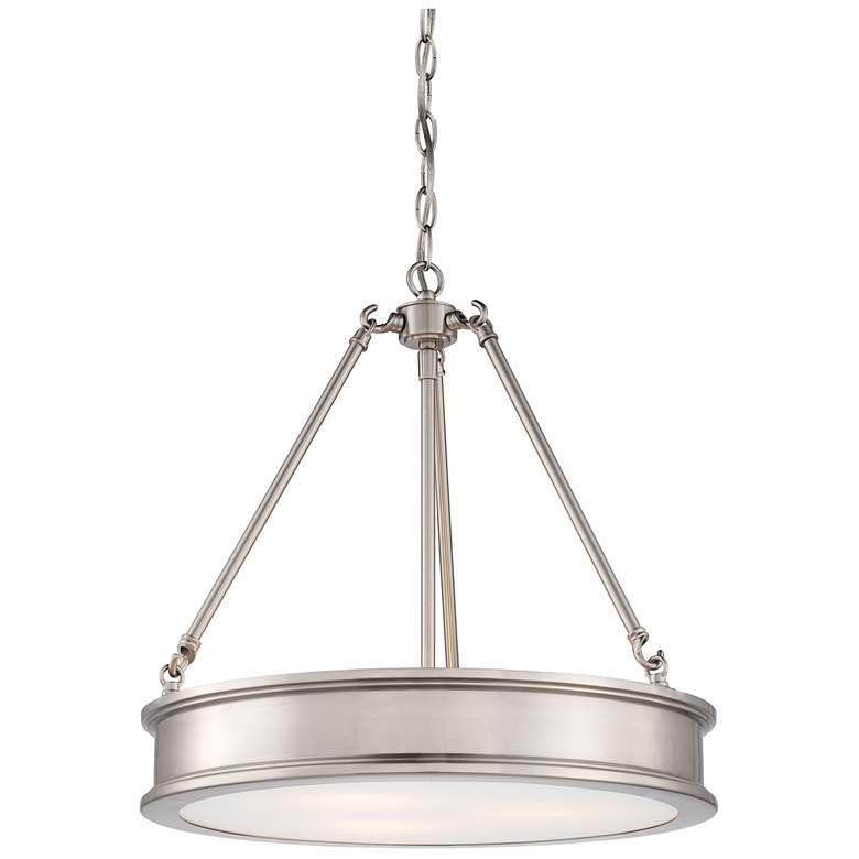 Image 1 Minka Lavery Harbour Point 19 inch Wide Brushed Nickel Pendant Light