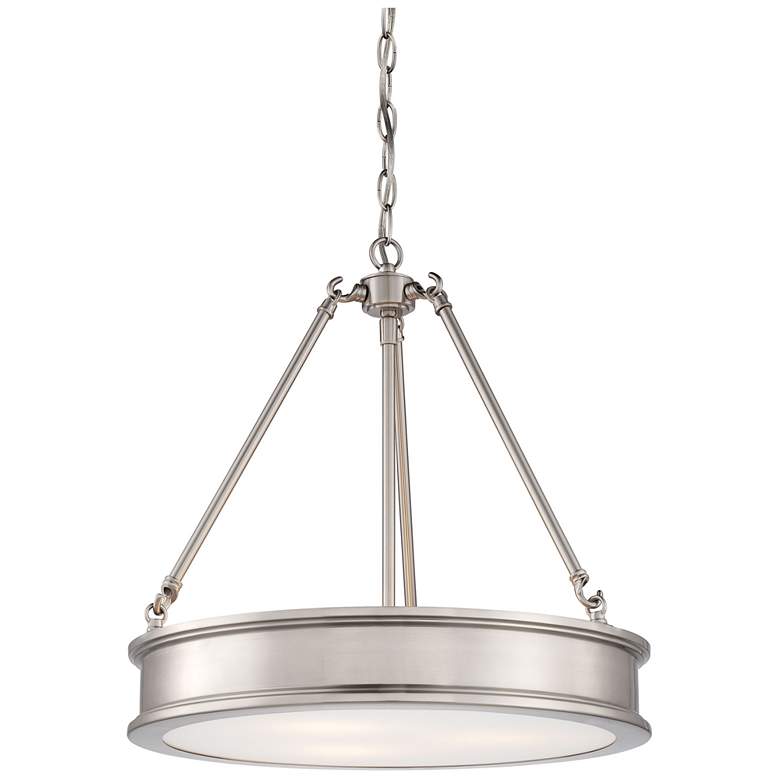 Image 1 Minka Lavery Harbour Point 19" Wide Brushed Nickel Pendant Light