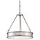 Minka Lavery Harbour Point 19" Wide Brushed Nickel Pendant Light