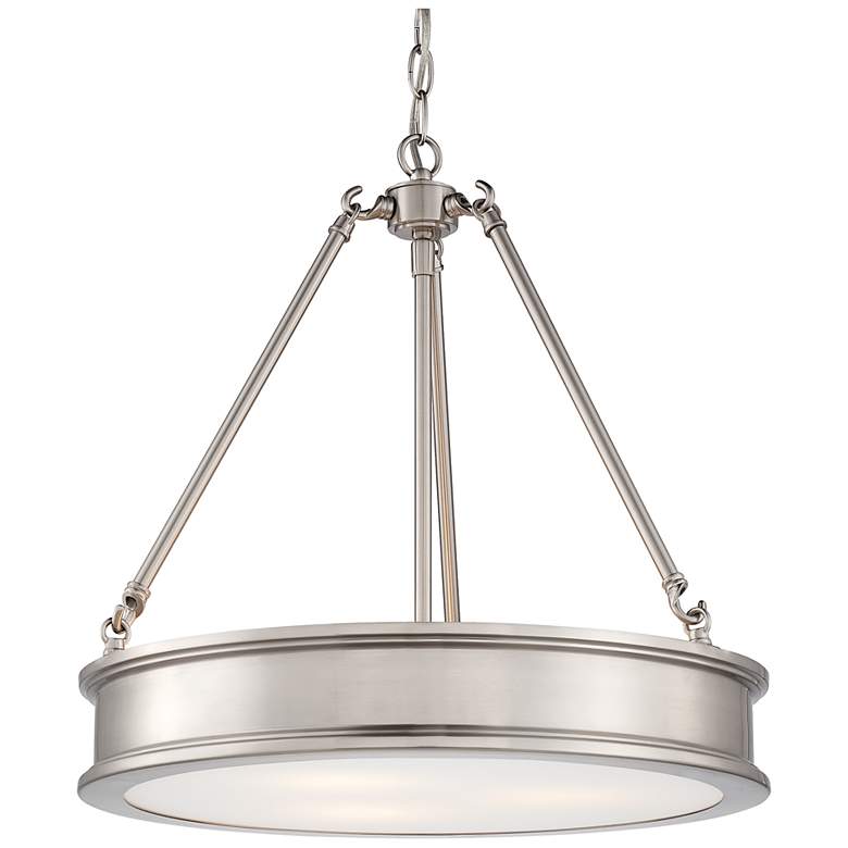 Image 4 Minka Lavery Harbour Point 19" Wide Brushed Nickel Pendant Light more views