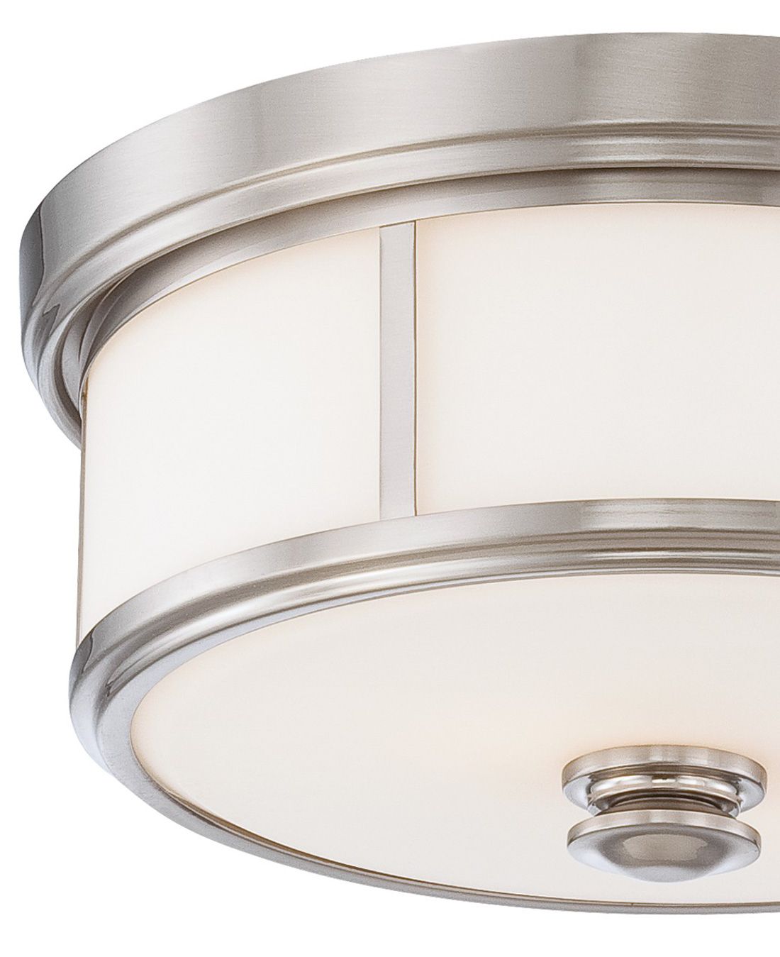 Image 3 Minka-Lavery Harbour Point 2-Light Brushed Nickel Flush Mount more views