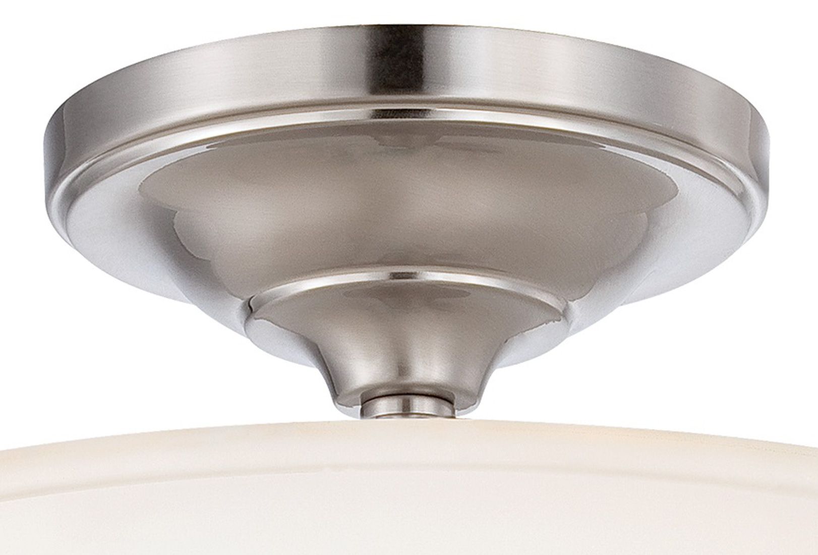 Image 3 Minka-Lavery Harbour Point 2-Light Brushed Nickel Semi Flush more views