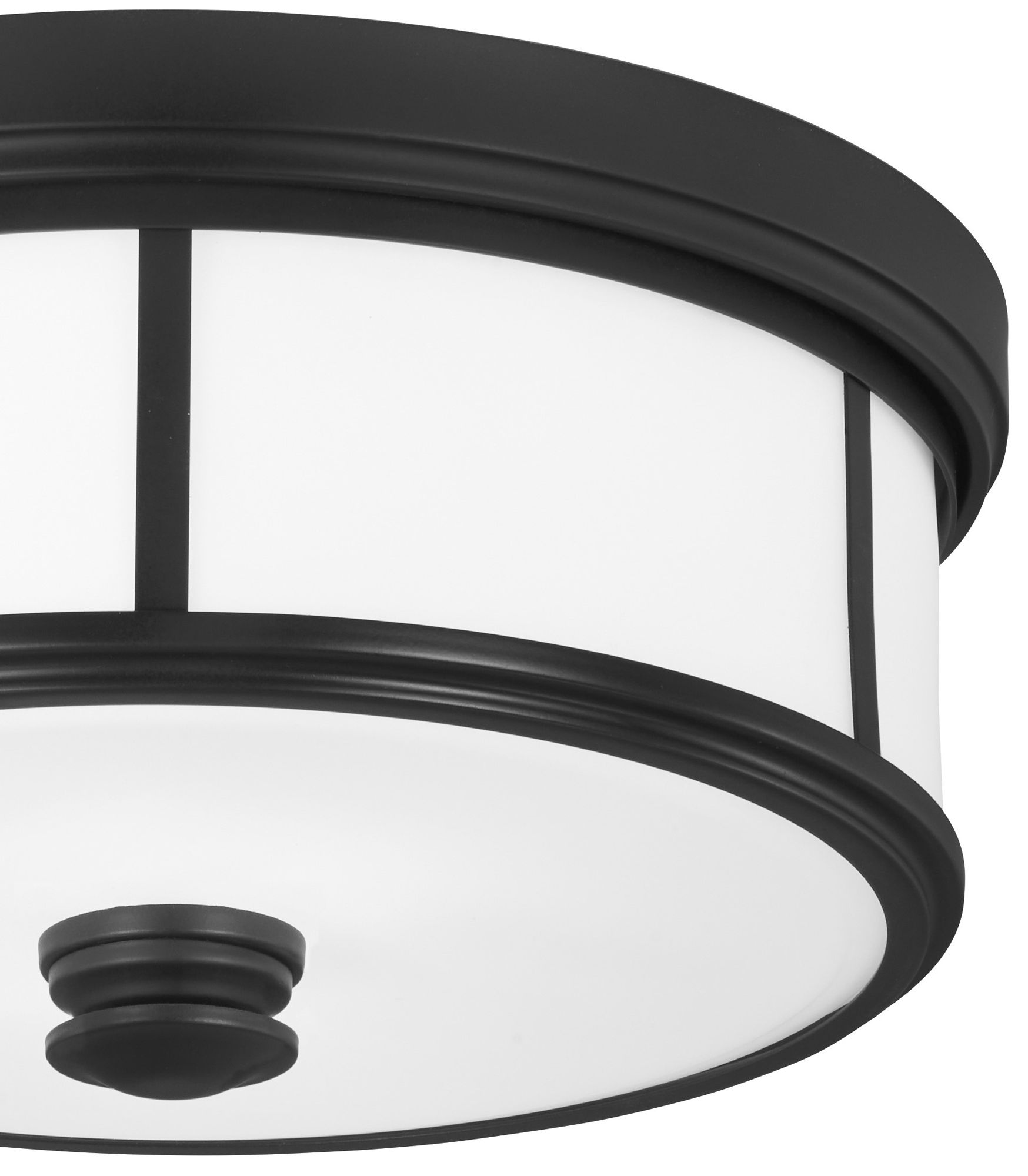 Image 3 Minka-Lavery Harbour Point 2-Light Coal Black Flush Mount more views