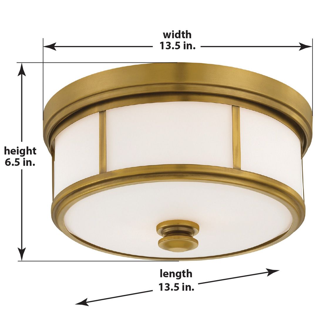 Image 6 Minka-Lavery Harbour Point 2-Light Liberty Gold Flush Mount more views