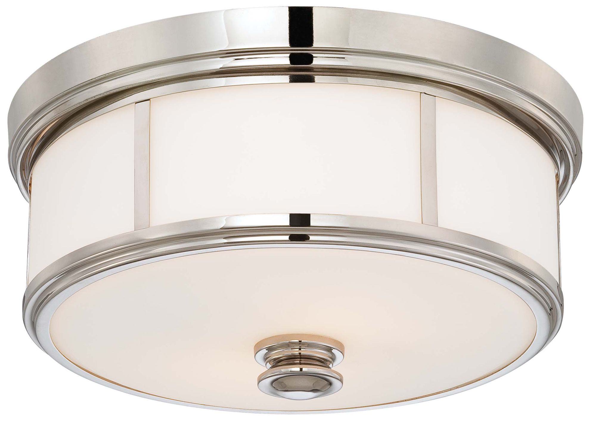 Image 2 Minka-Lavery Harbour Point 2-Light Polished Nickel Flush Mount
